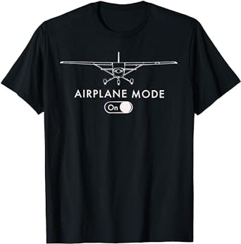The Perfect Tee for the Aviation-Obsessed: Pilot C172 Airplane Mode Shirt!