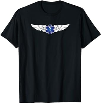 EMS Pilot Wings - Medevac and Air Ambulance - EMT Rescue T-Shirt