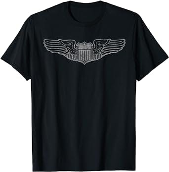 Get Ready to Take Flight with the Vintage Pilot Wings T-Shirt!
