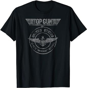 Top Gun Lt. Pete Mitchell Seal Sleeveless T-Shirt,Black