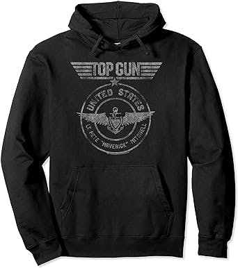 "Fly High in Style with the Top Gun Lt. Pete Mitchell Seal Pullover Hoodie"