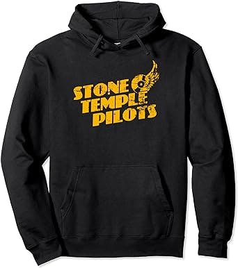 Rock Out in Style with the Stone Temple Pilots Tire Wings Logo Pullover Hoo
